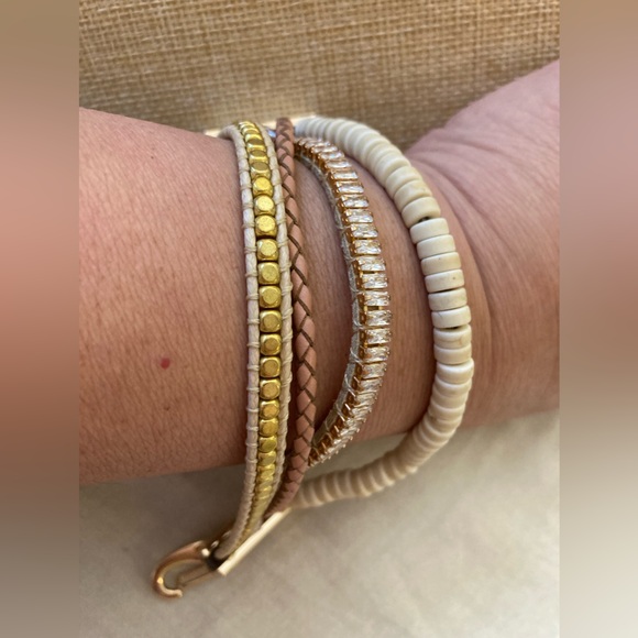 Victoria‎ Emerson Multi Media Bohemian Beaded Bracelet - Picture 1 of 8